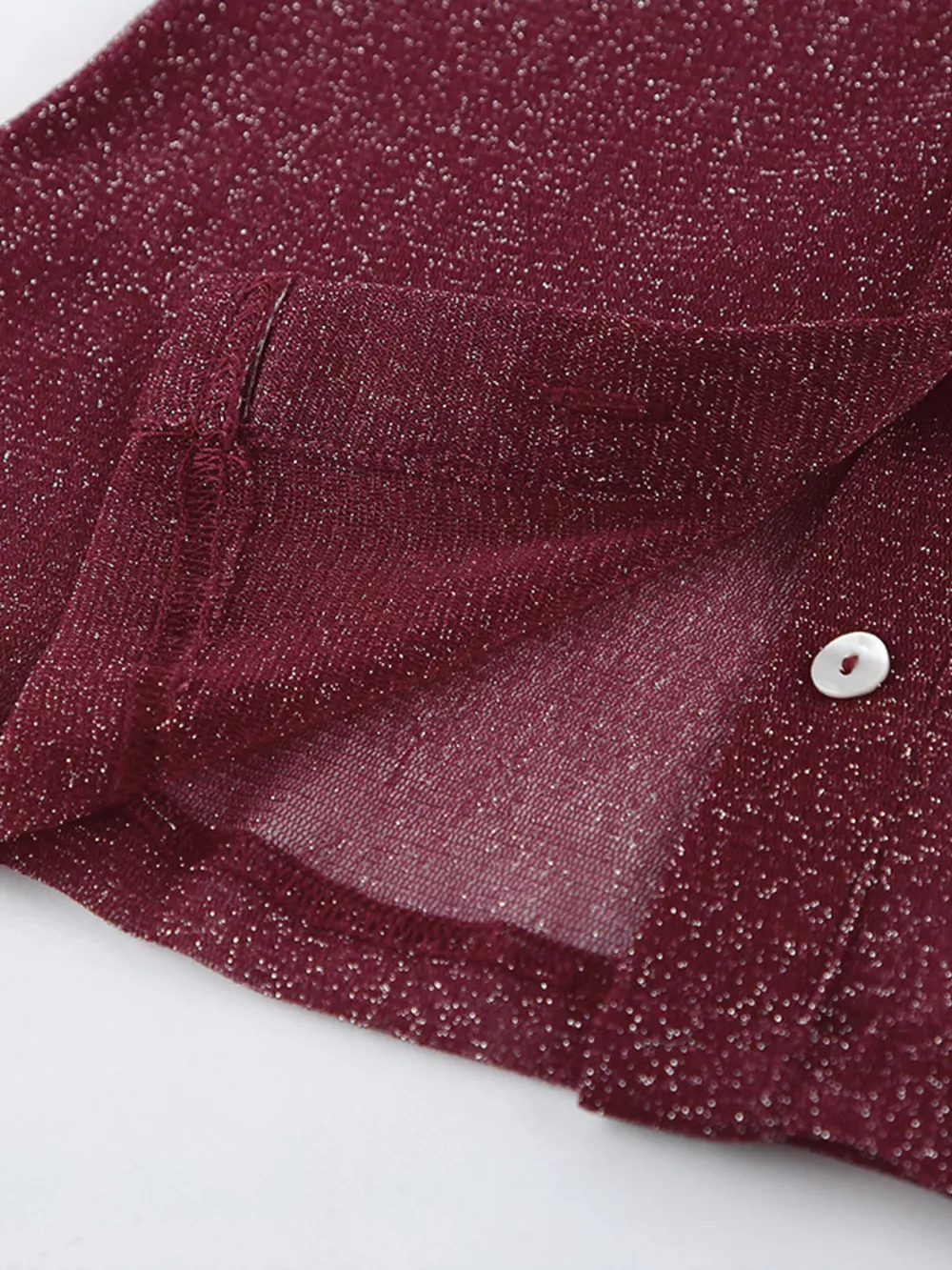 Button Down Long Sleeve Shirt with Scarf, image 14
