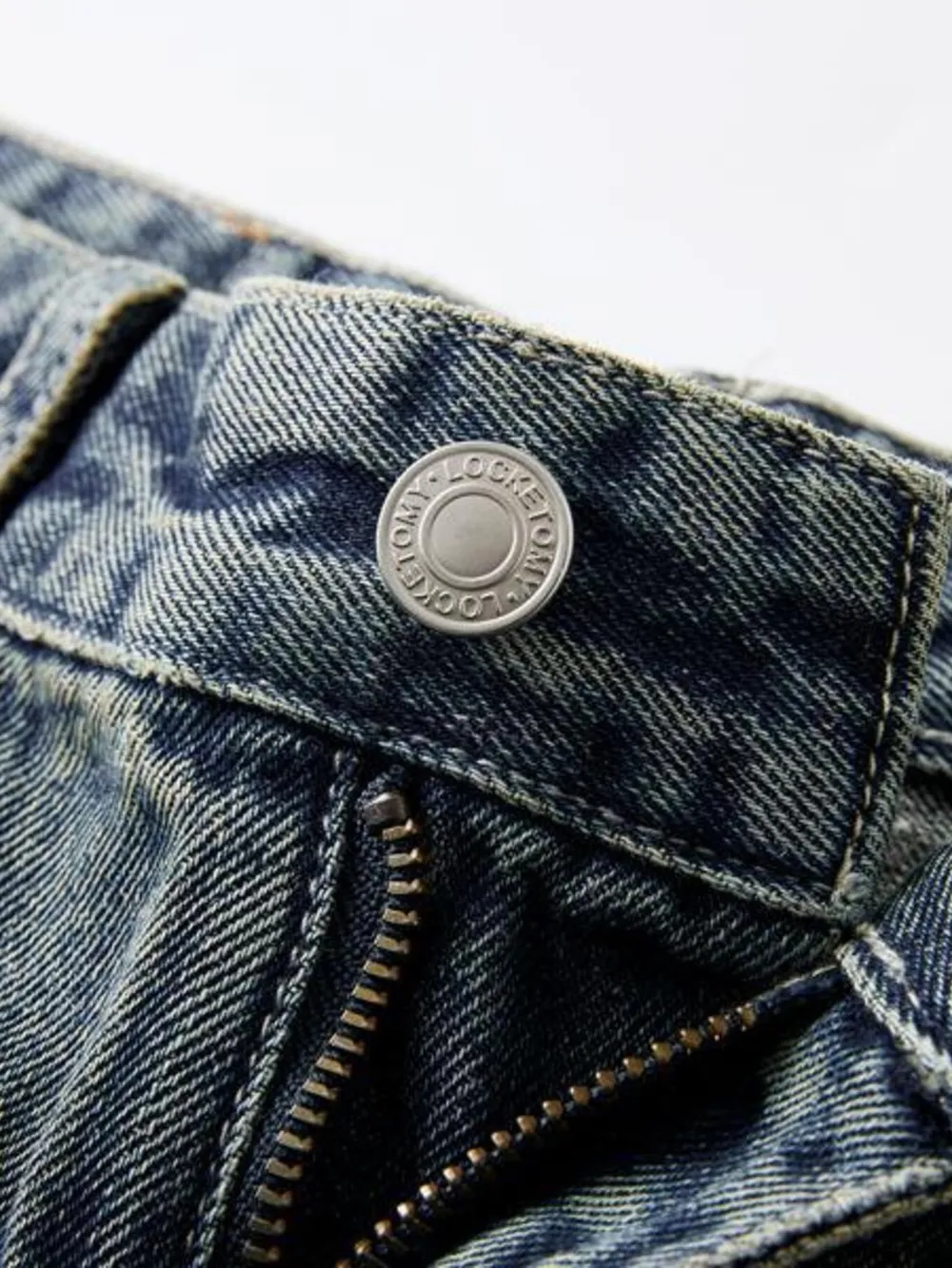 Men's Full Size Vintage Wash Wide Leg Jeans Plus Size, image 7