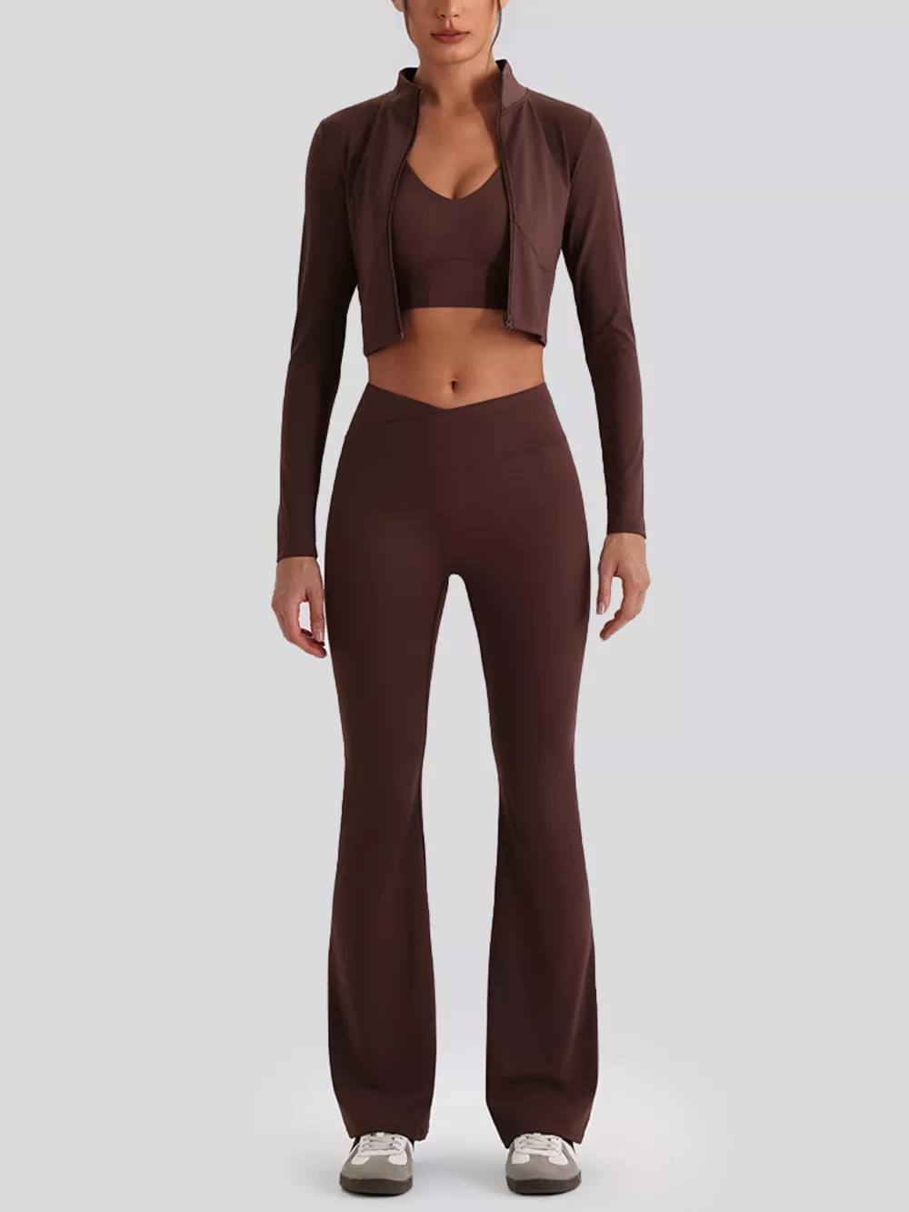 Seamless Criss-Cross V-Neck Tank and Leggings Active Set, image 24