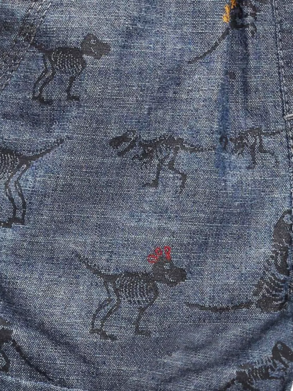 Children's Striped T-Shirt & Dinosaur Print Shorts Set, image 4