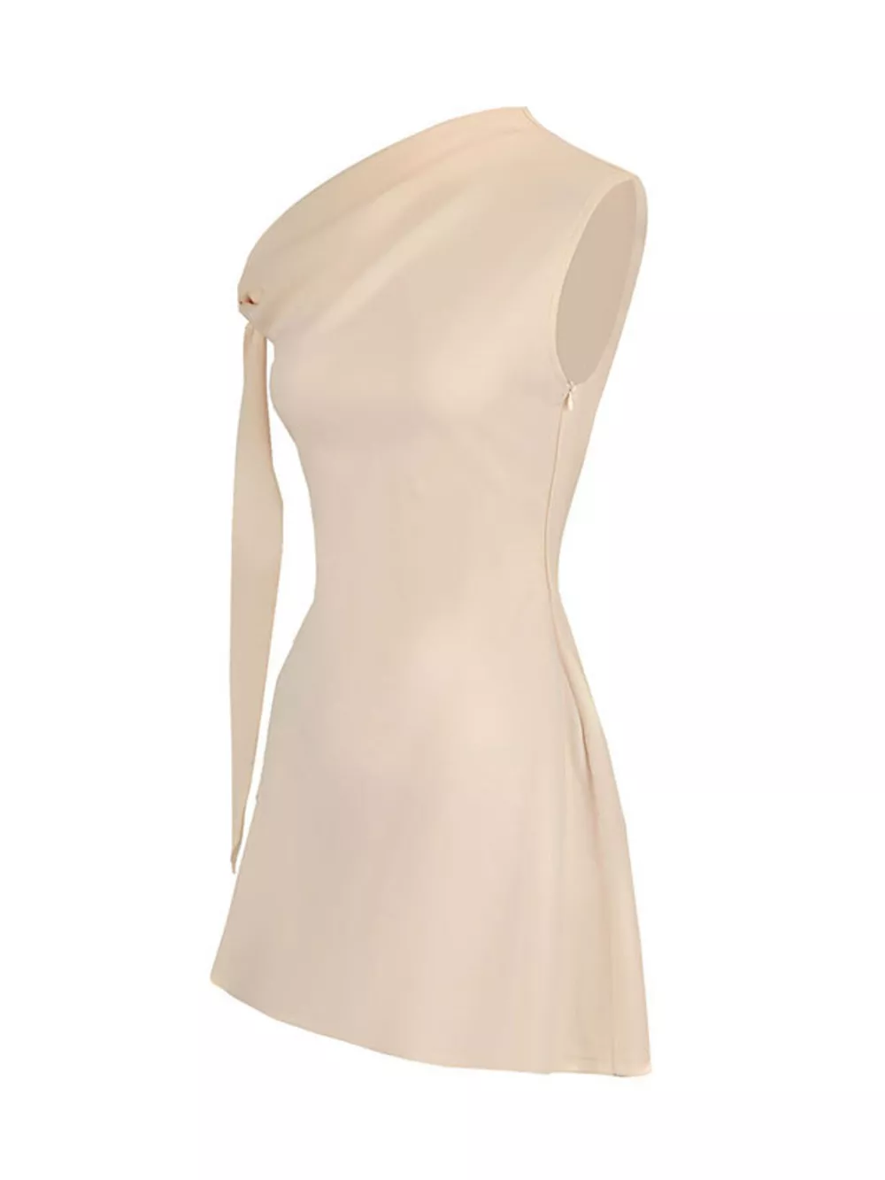 One-Shoulder Bowknot Mini Dress, image 9