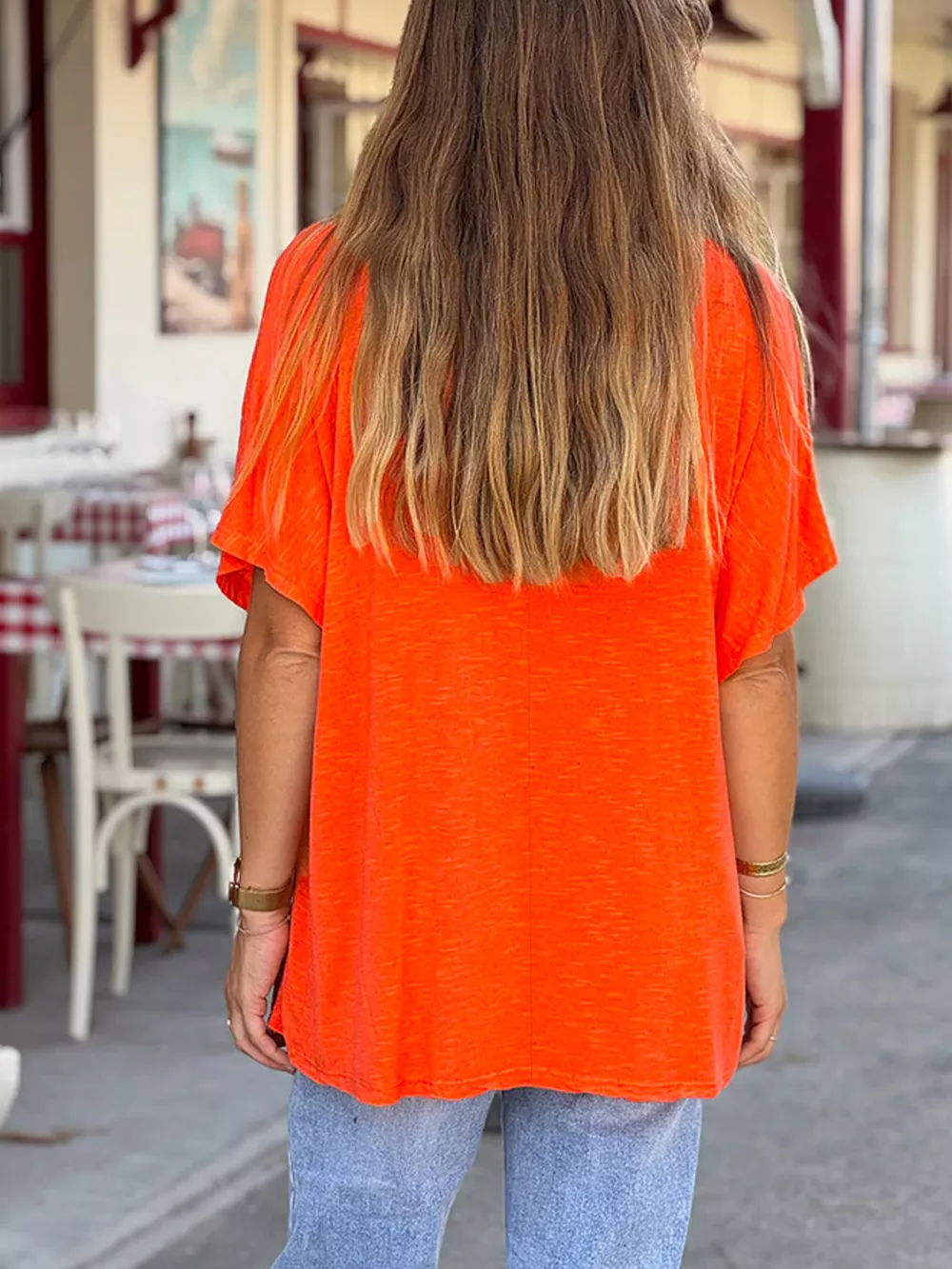 Casual V-Neck Relaxed Fit T-Shirt, image 20