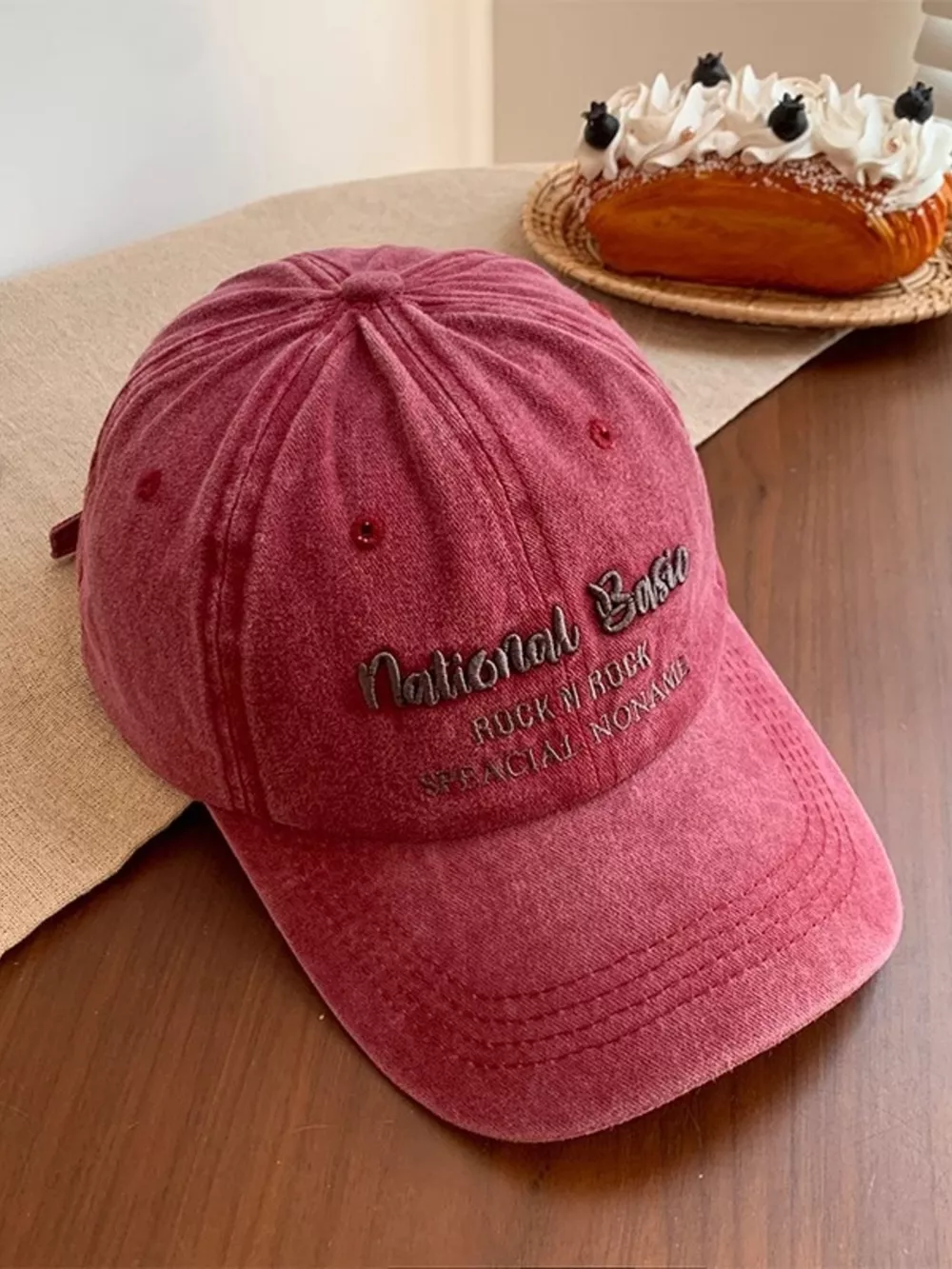 Embroidered Washed Baseball Cap, image 8