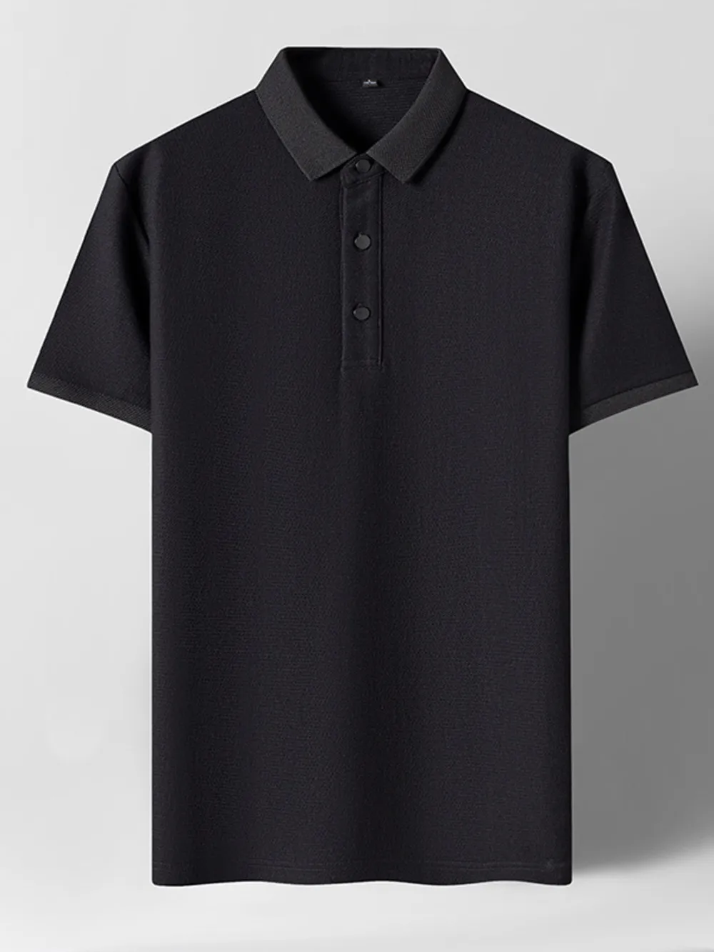 Men's Plus Size Classic Collared Neck Short Sleeve Polo, image 2