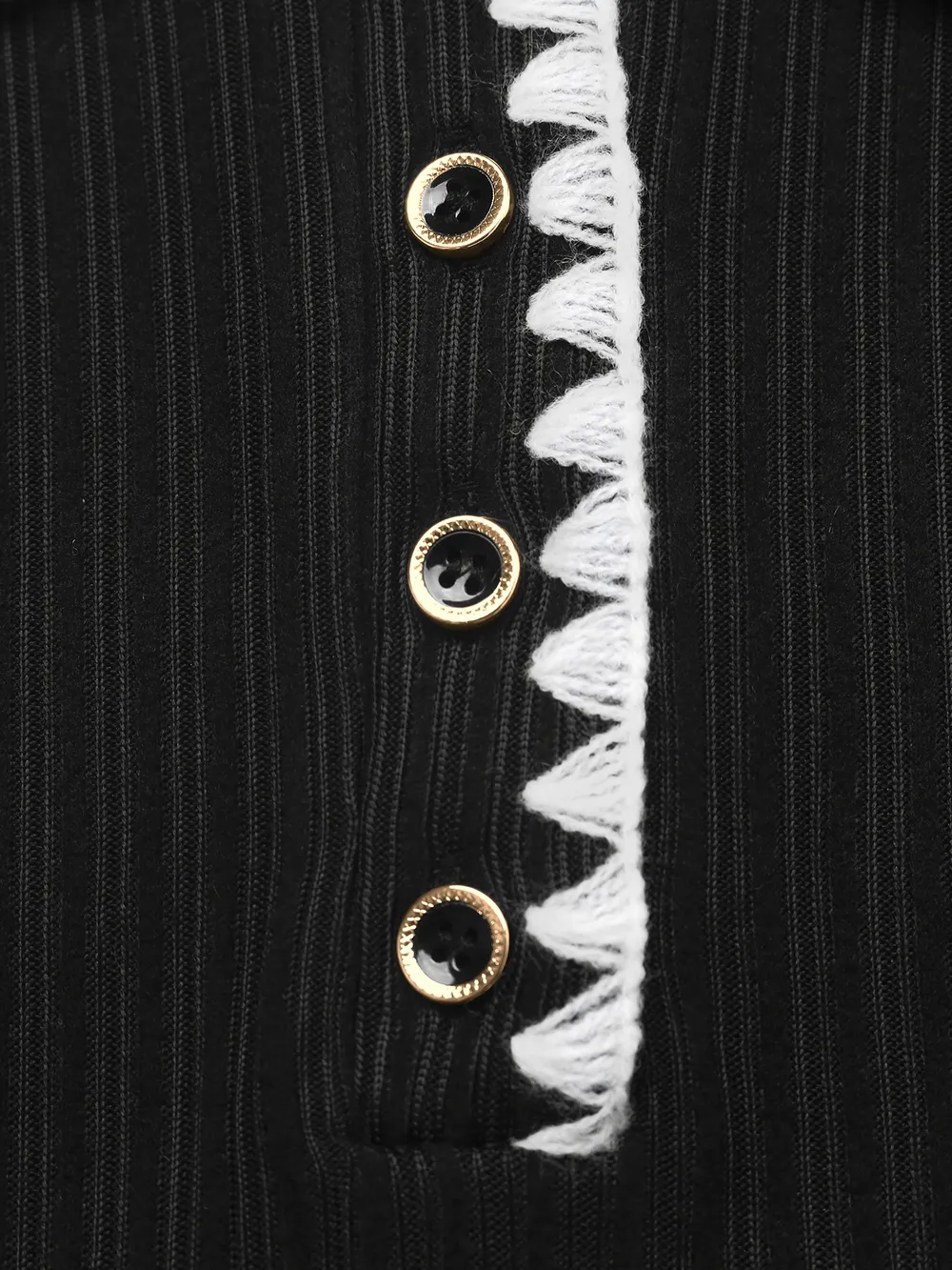 Contrast Trim Texture Long Sleeve Sweater Dress, image 7