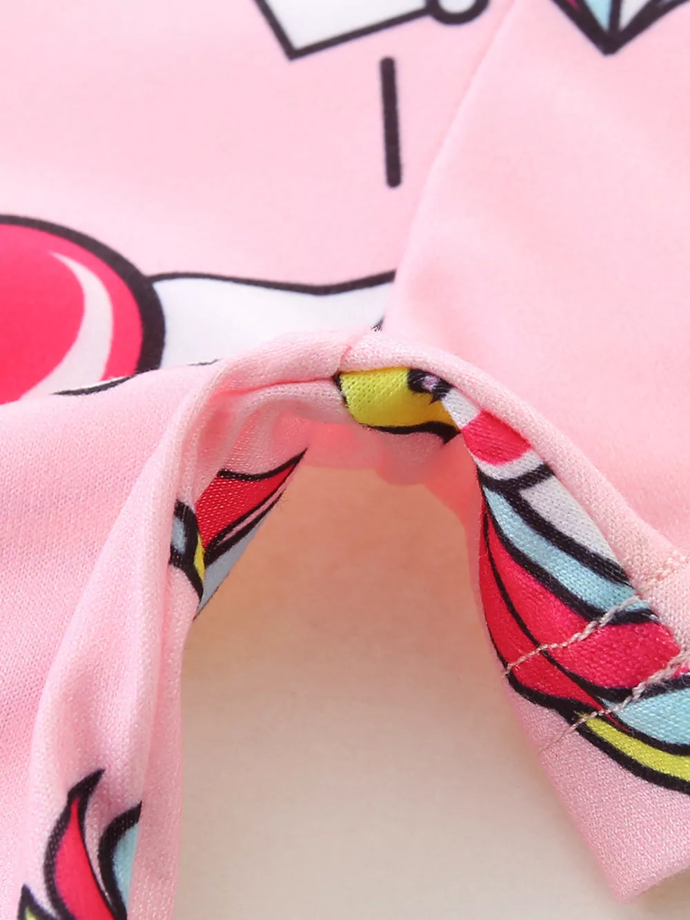 Children's Cartoon Unicorn Print Short Sleeve Dress, image 4