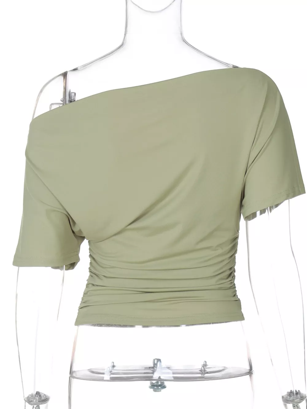 One Shoulder Short Sleeve T-Shirt, image 12