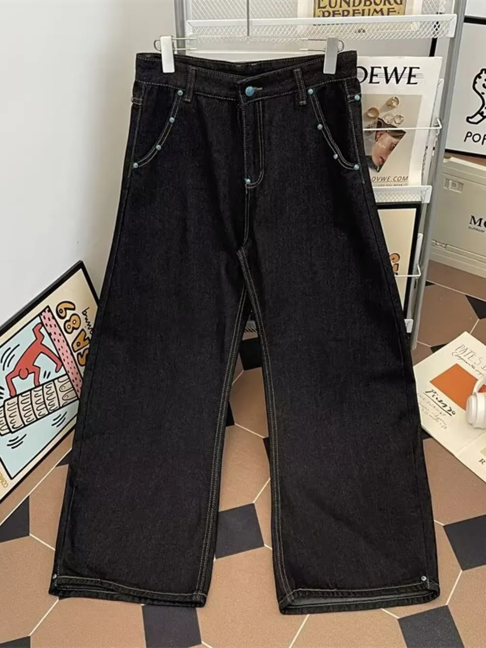 Men's Wide Leg Jeans