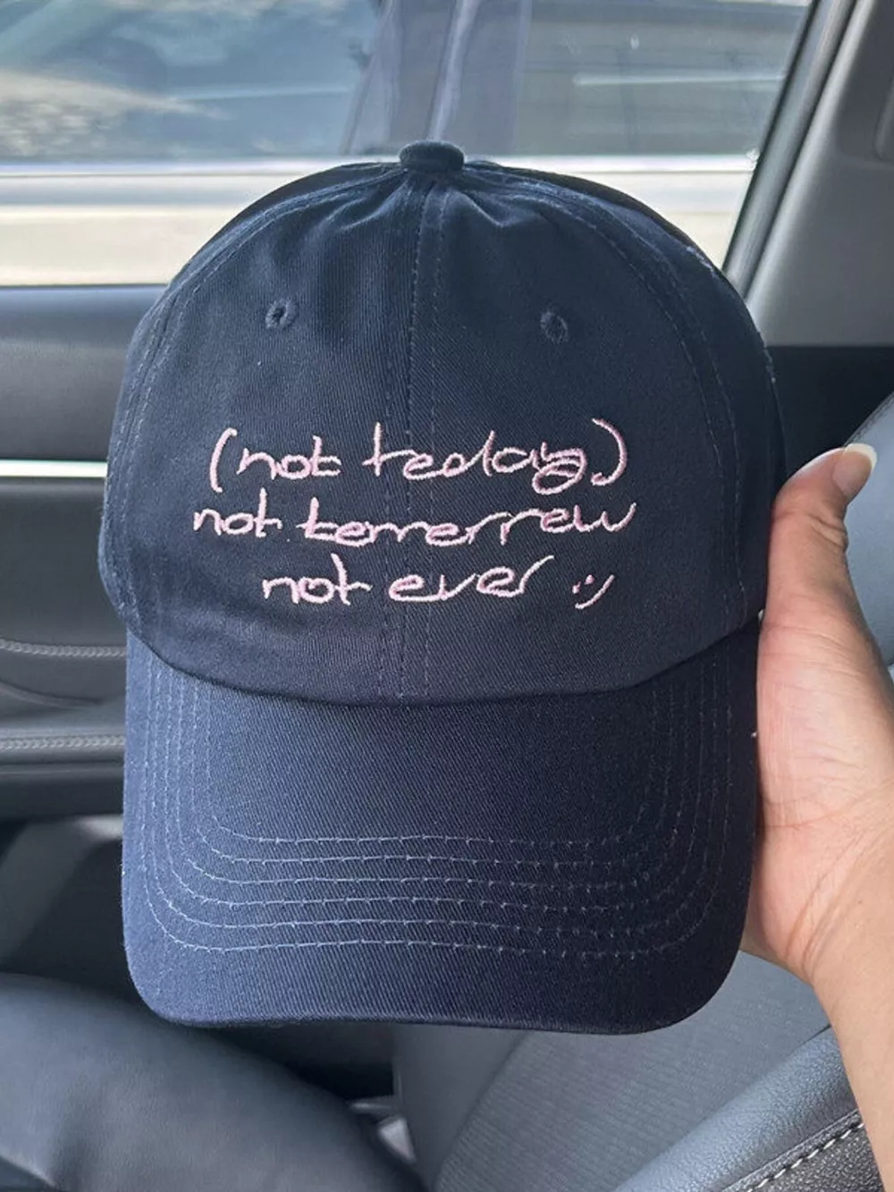 Embroidered Slogan Baseball Cap, image 4