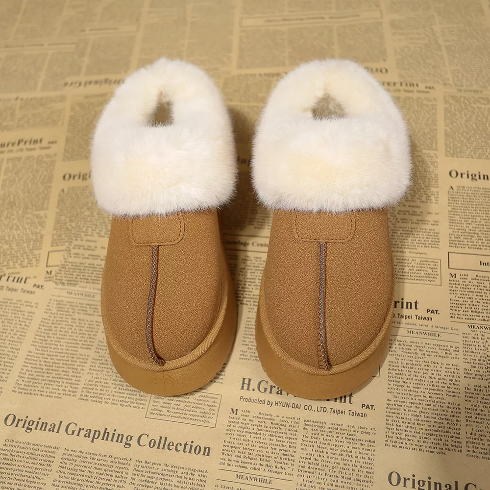Fuzzy Trim Platform Boots, image 12
