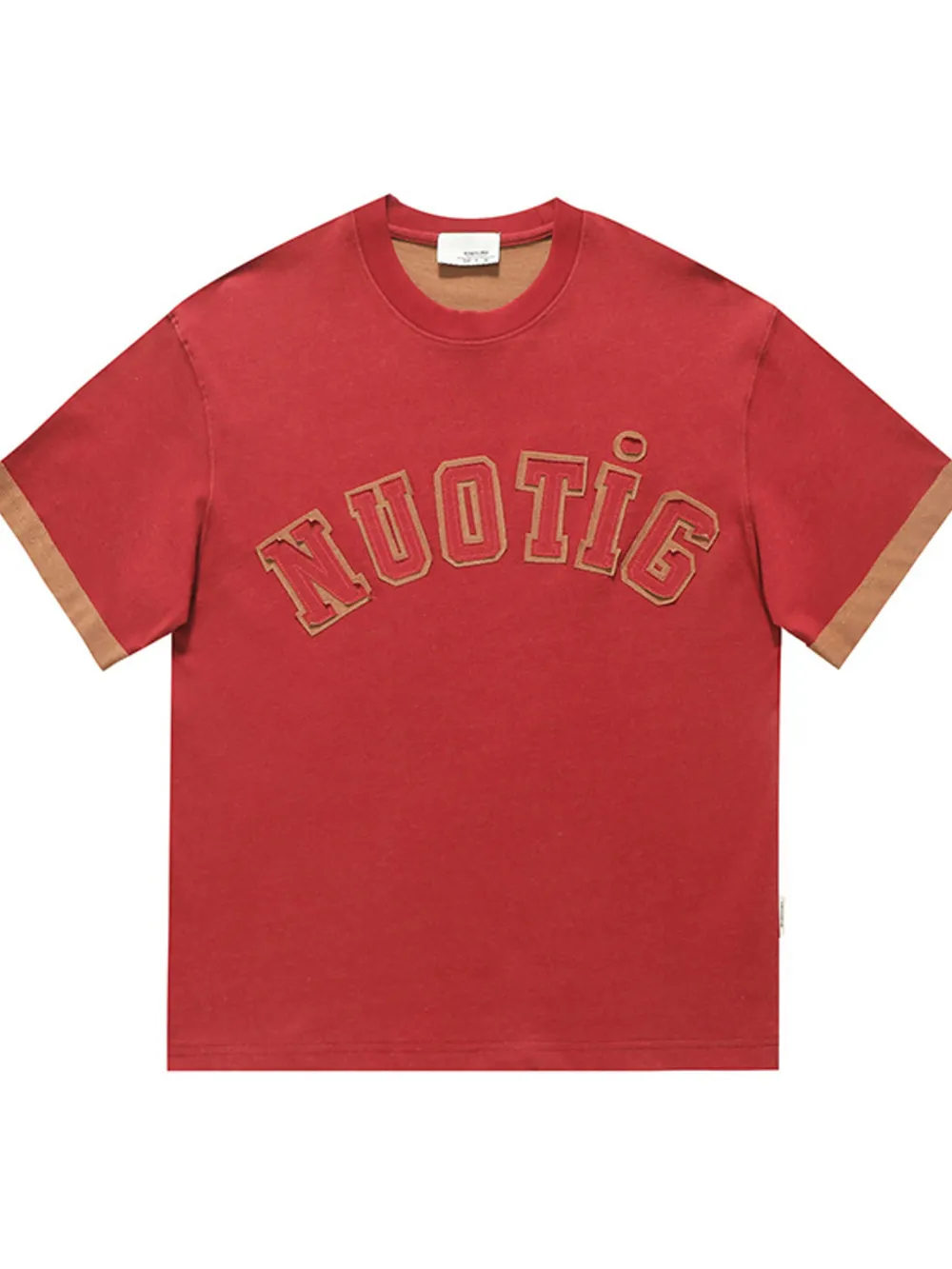 Men's Plus Size Letter Round Neck Short Sleeve T-Shirt, image 6