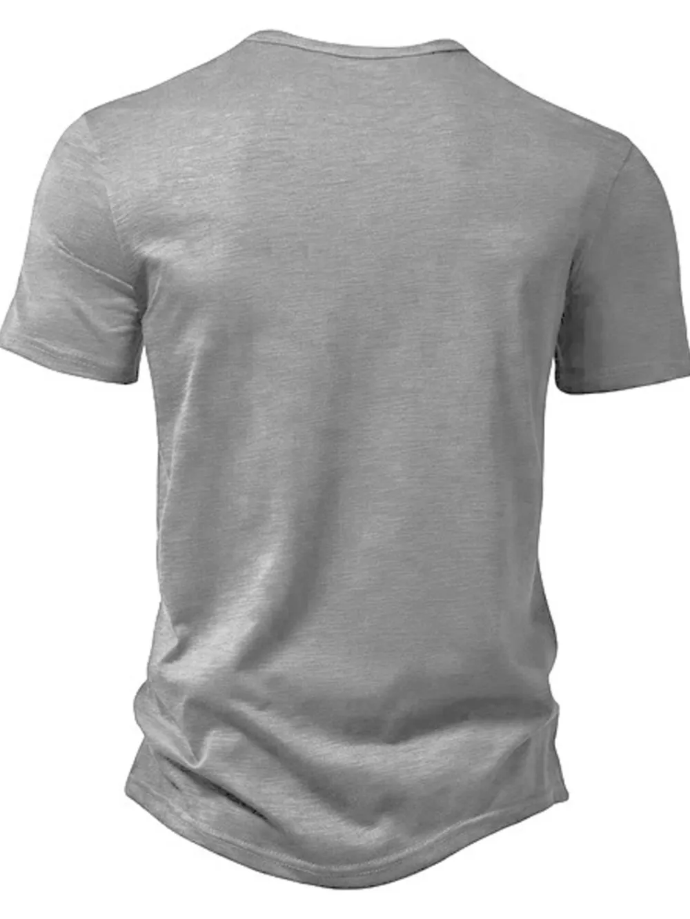 Men's Full Size Button Detail Short Sleeve Active T-Shirt Plus Size, image 9
