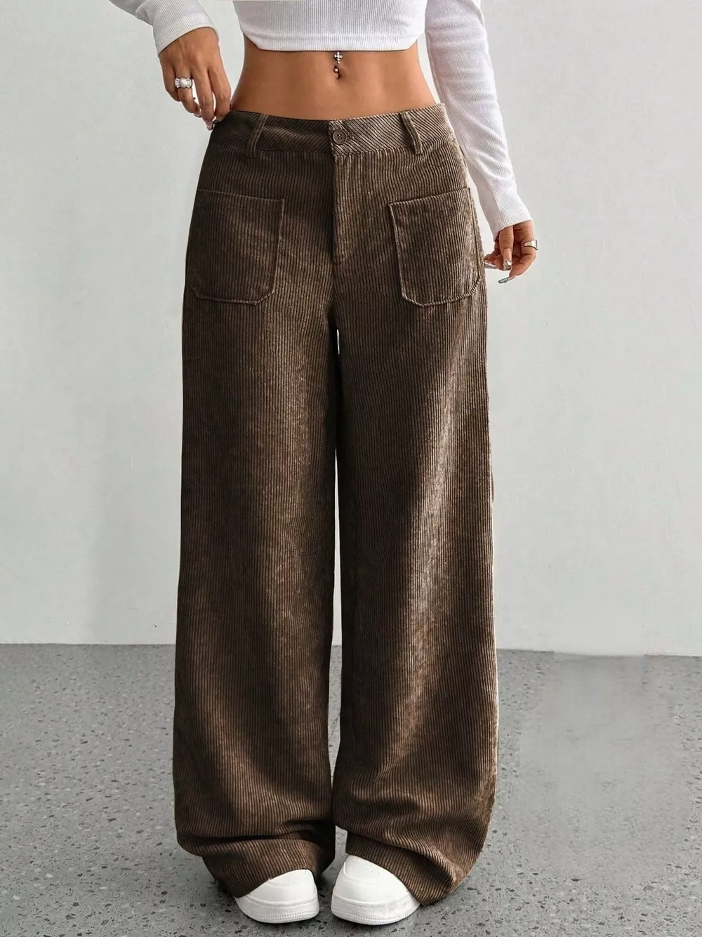 Wide Leg Corduroy Pants, image 15