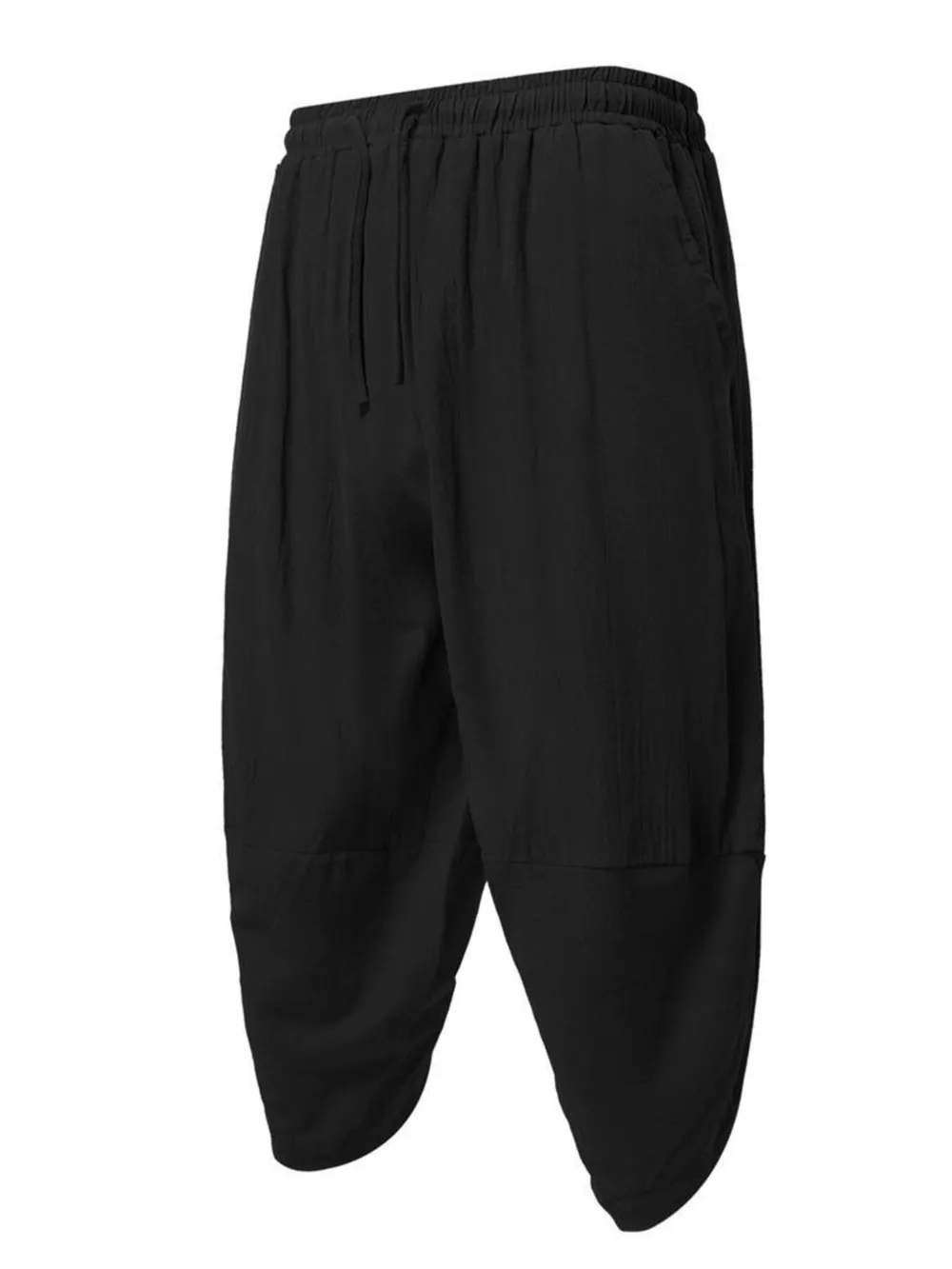 Men's Plus Size Loose Fit Cropped Pants, image 4