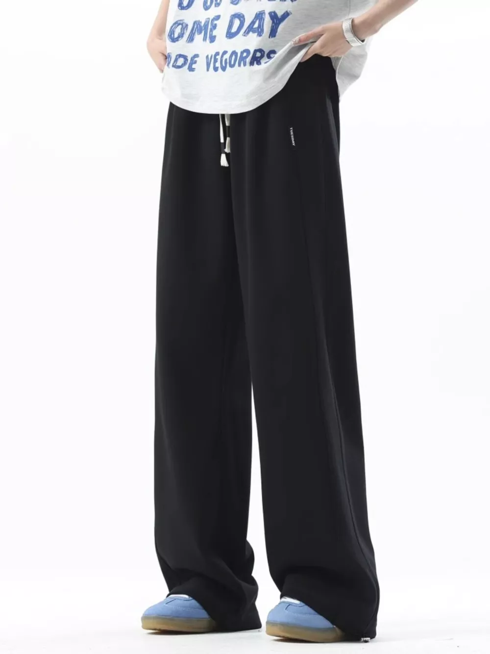 Men's Plus Size Loose Fit Drawstring Sweatpants, image 4