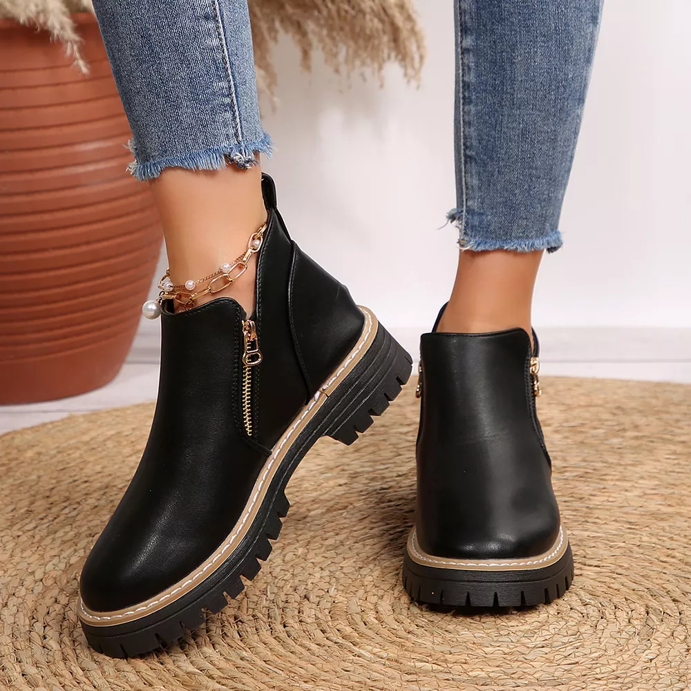 Ankle Boots with Zipper Detail, image 6