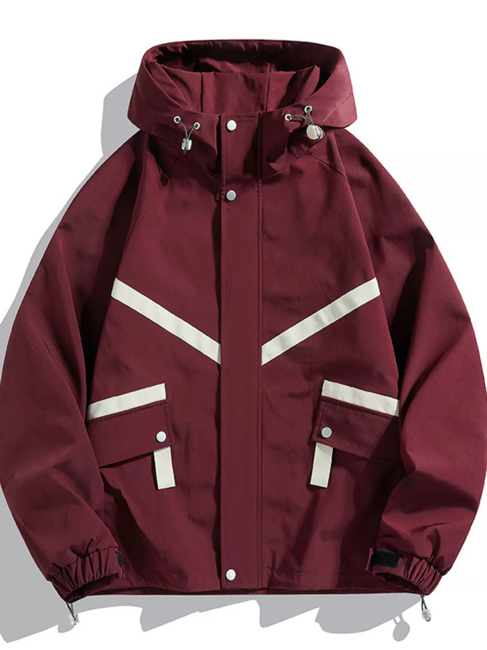 Men's Full Size Casual Hooded Zip-Up Outerwear Plus Size, image 2