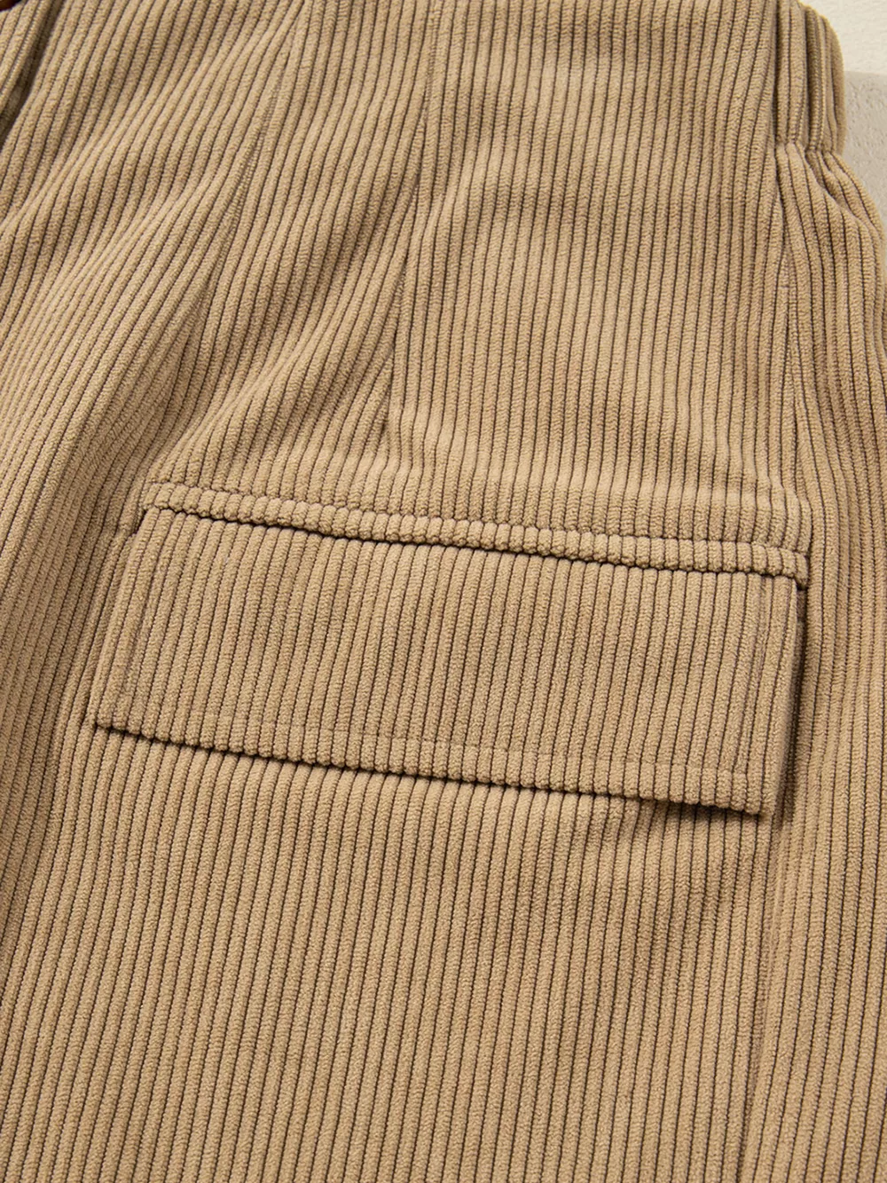 Corduroy Buttoned Front Mini Skirt, image 5