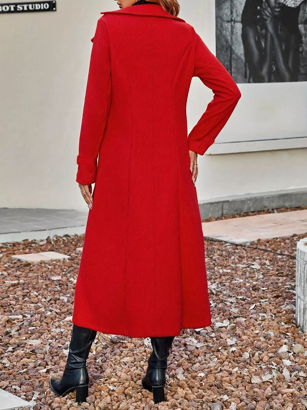 Double-Breasted Longline Coat, image 26