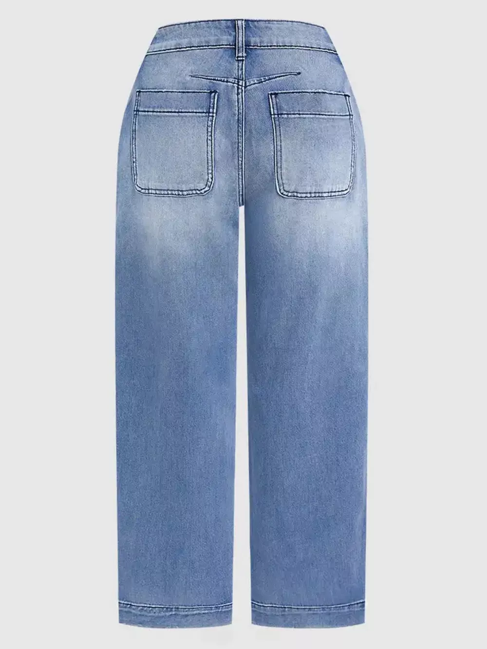 High-Waisted Relaxed Fit Jeans, image 5