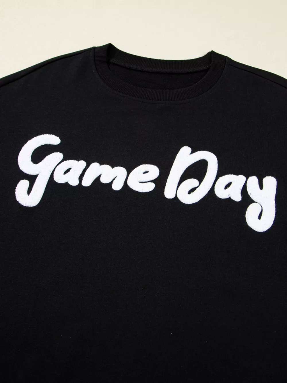 Chenille Game Day Drop Shoulder Sweatshirt, image 6