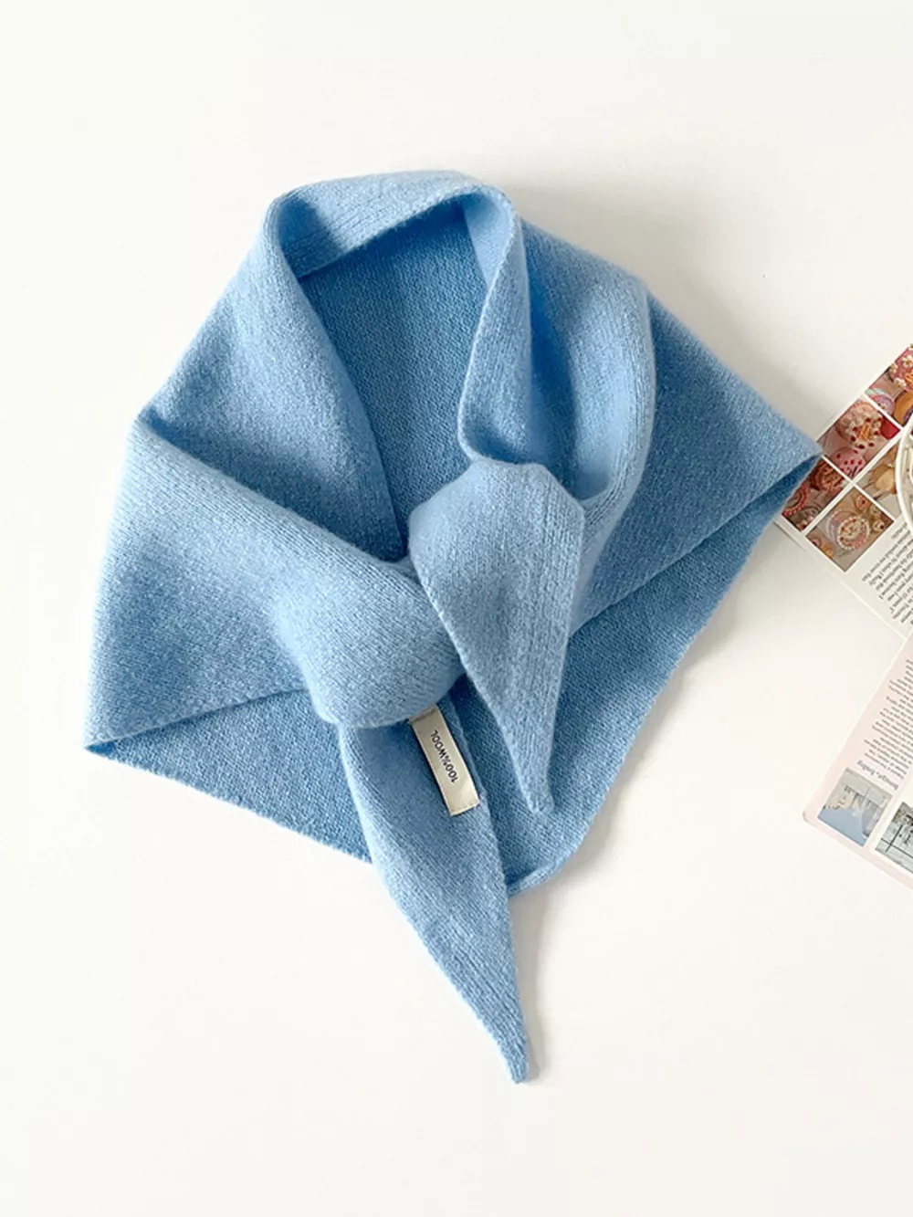 Solid Color Knit Scarf, image 4