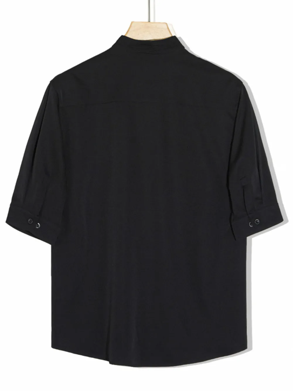 Men's Full Size Solid Collar Half Sleeve Shirt Plus Size, image 5