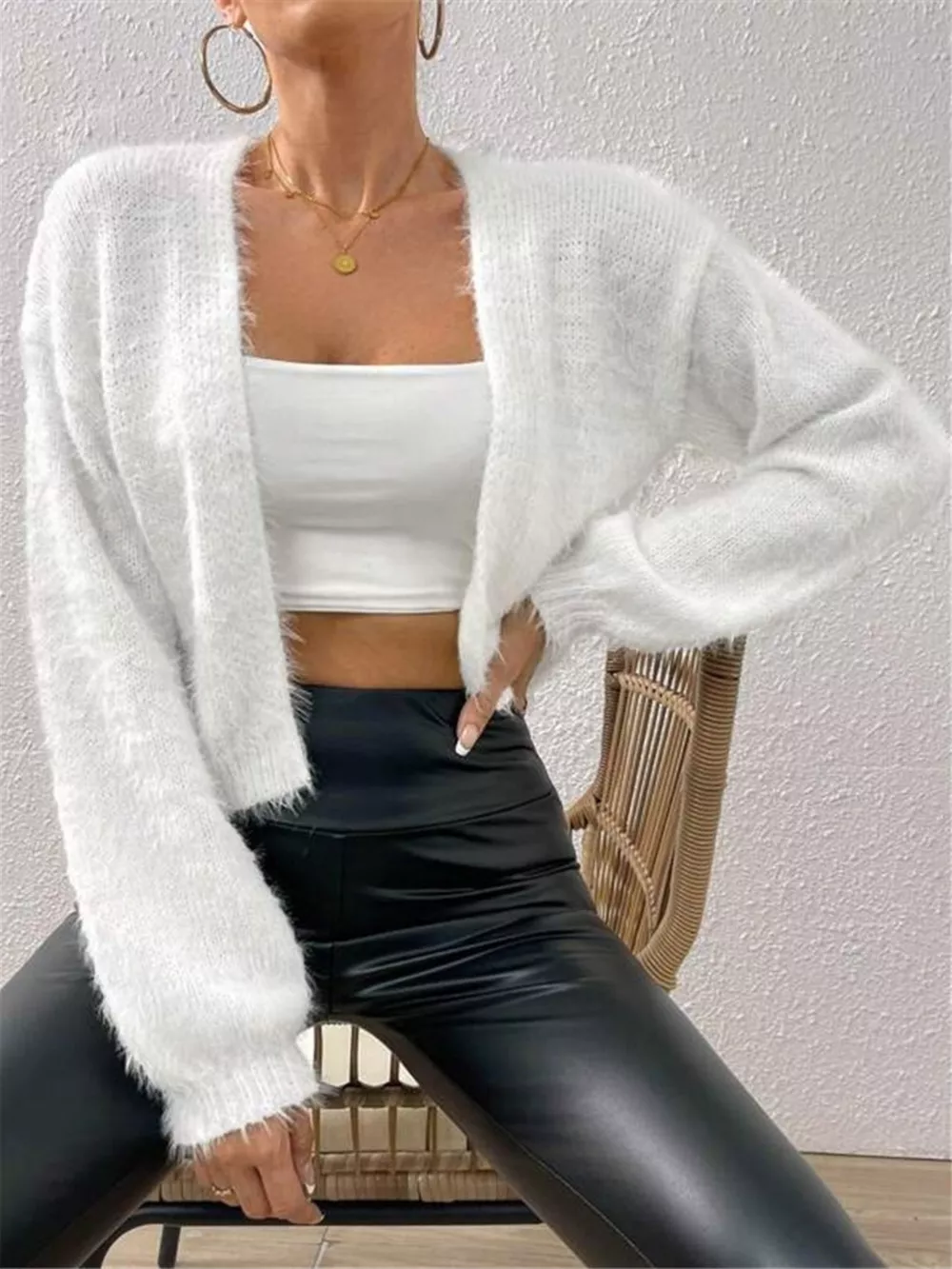 Open Front Long Sleeve Cardigan, image 8