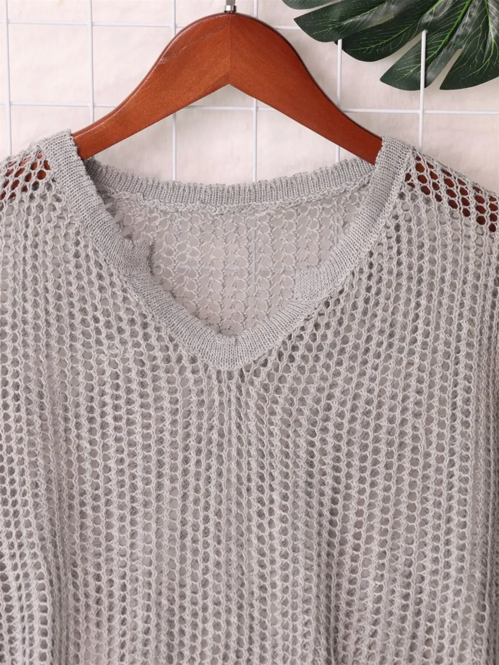 Openwork Relaxed Fit Knit Cover Up, image 12