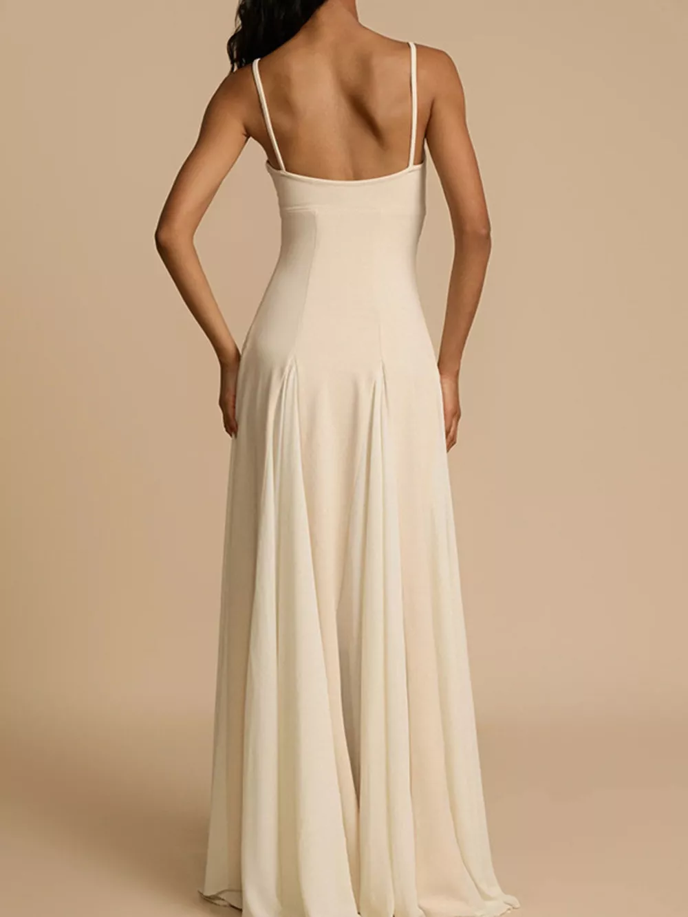 Sweetheart Neck Spaghetti Strap Flowy Maxi Dress, image 7