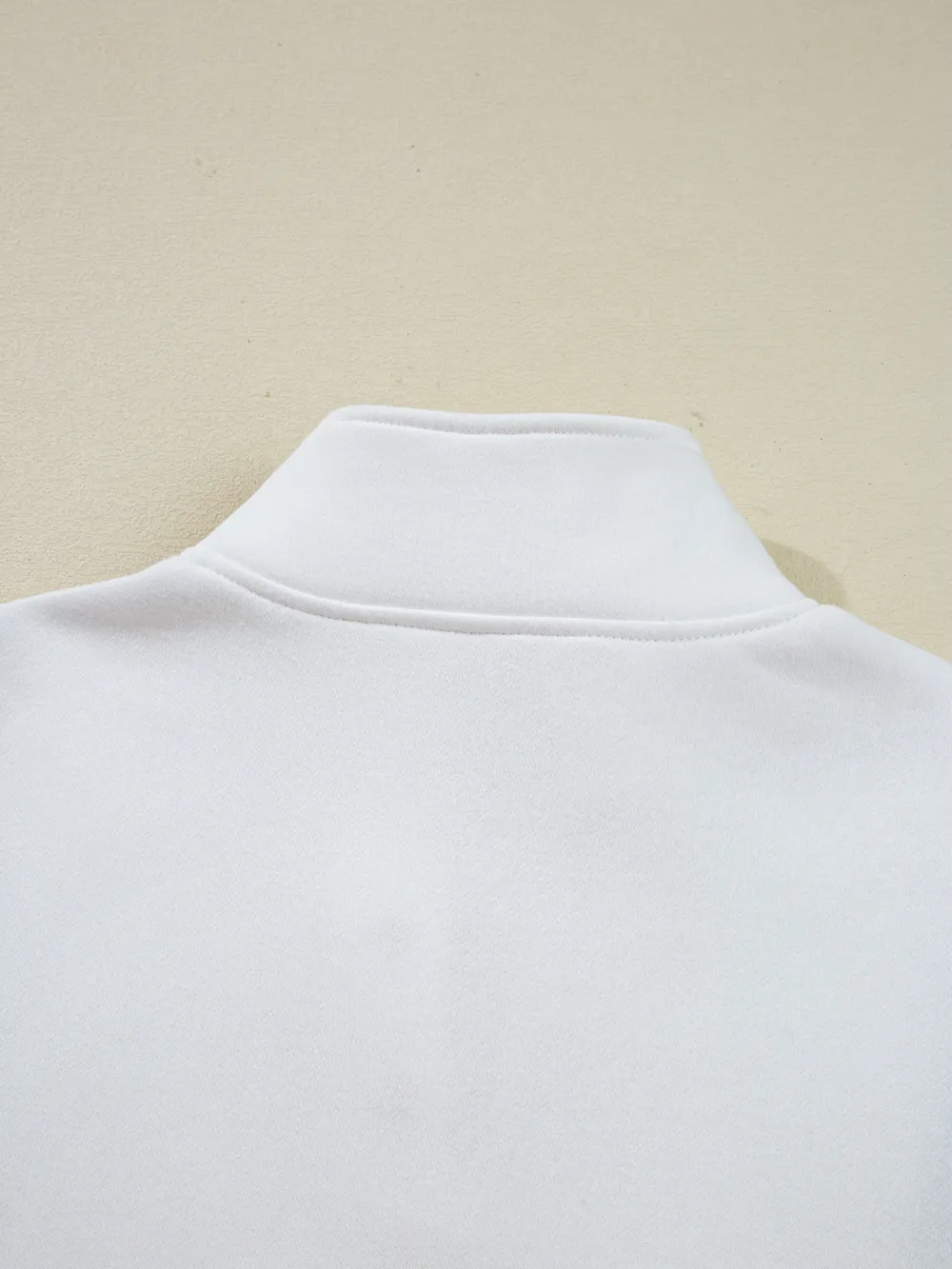 Colorblock Patchwork Half Button Baggy Sweatshirt, image 13