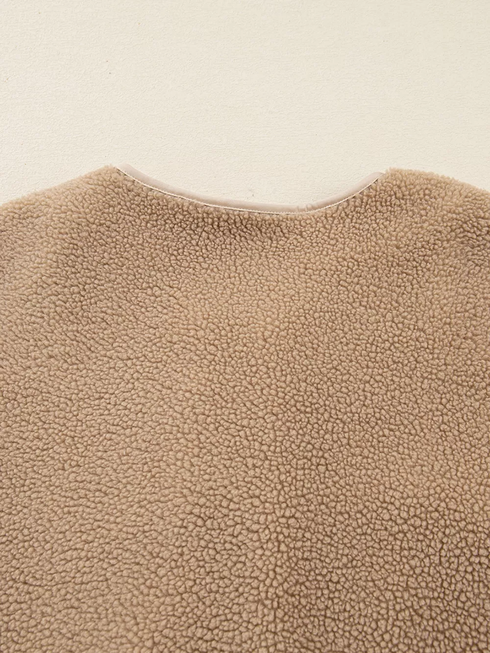 Casual Leopard Print Accent Plush Jacket with Pockets, image 13