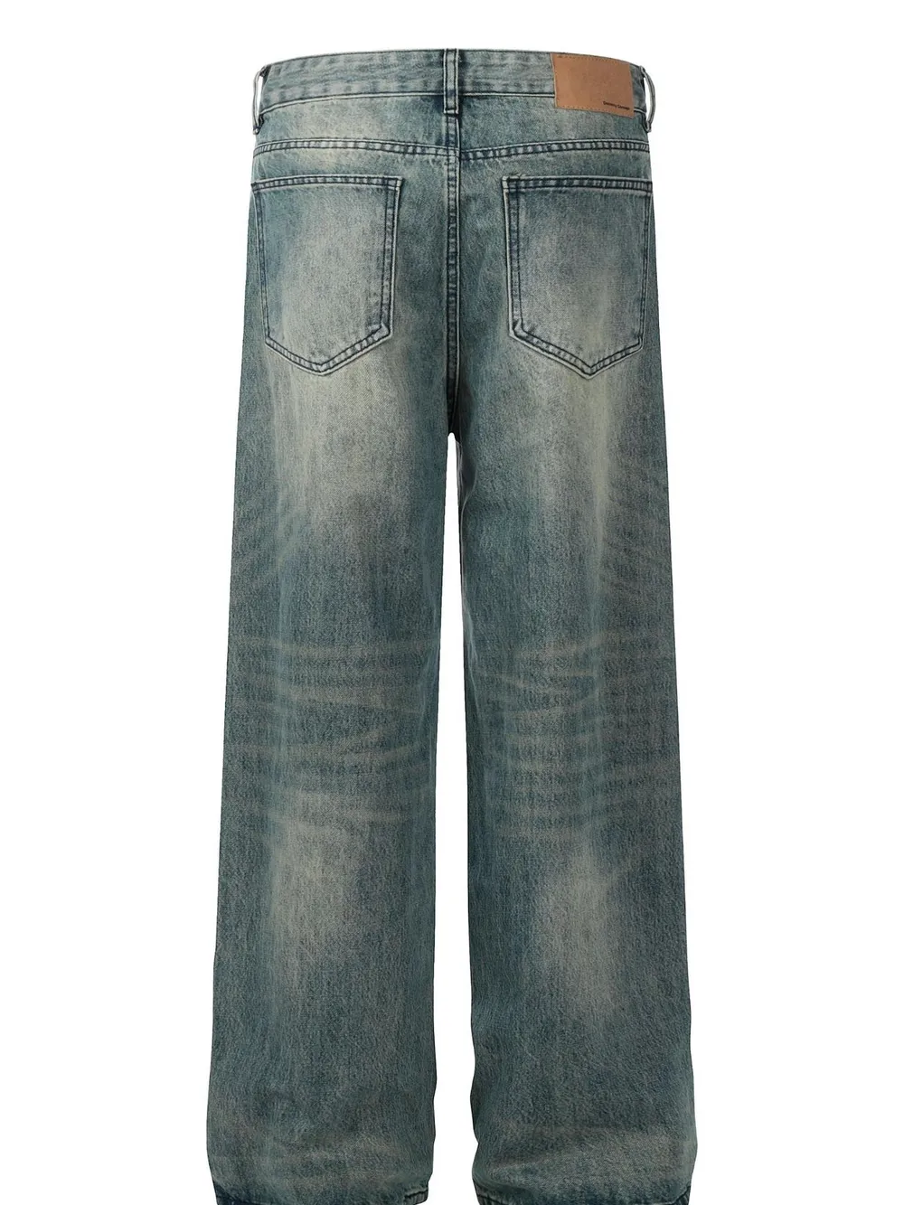 Men's Vintage Washed Wide-Leg Jeans, image 3
