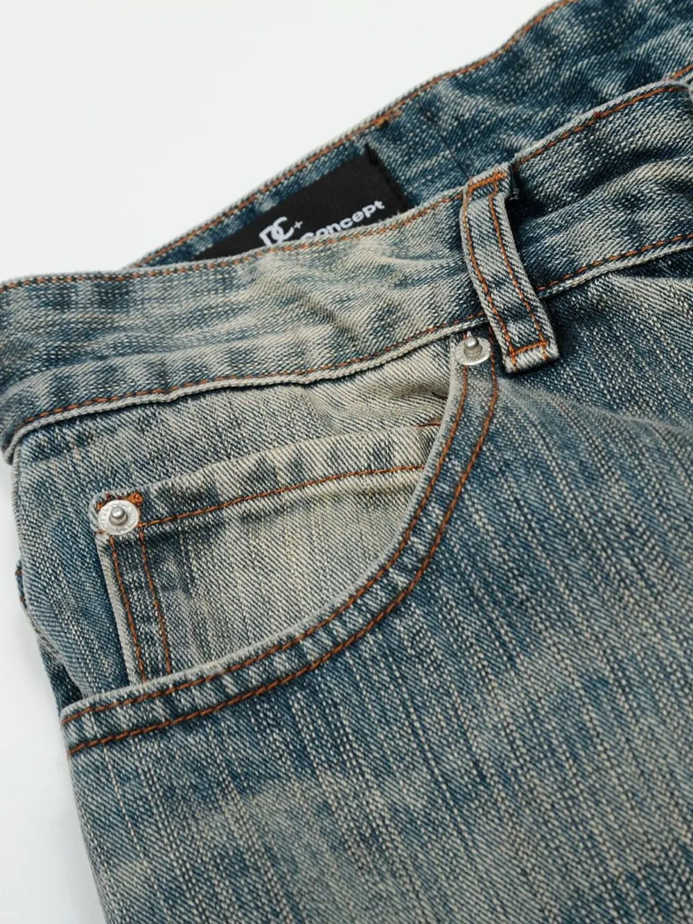 Men's Vintage Washed Baggy Jeans, image 11