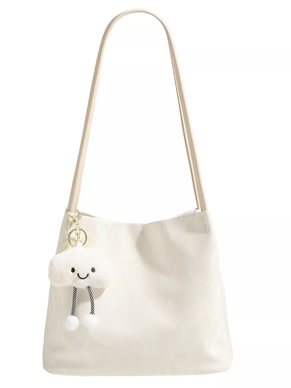 Lightweight Leather Shoulder Bag, image 4