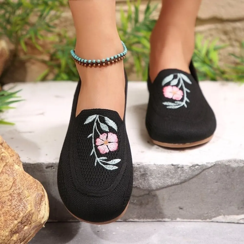 Embroidered Mesh Slip-Ons, image 4