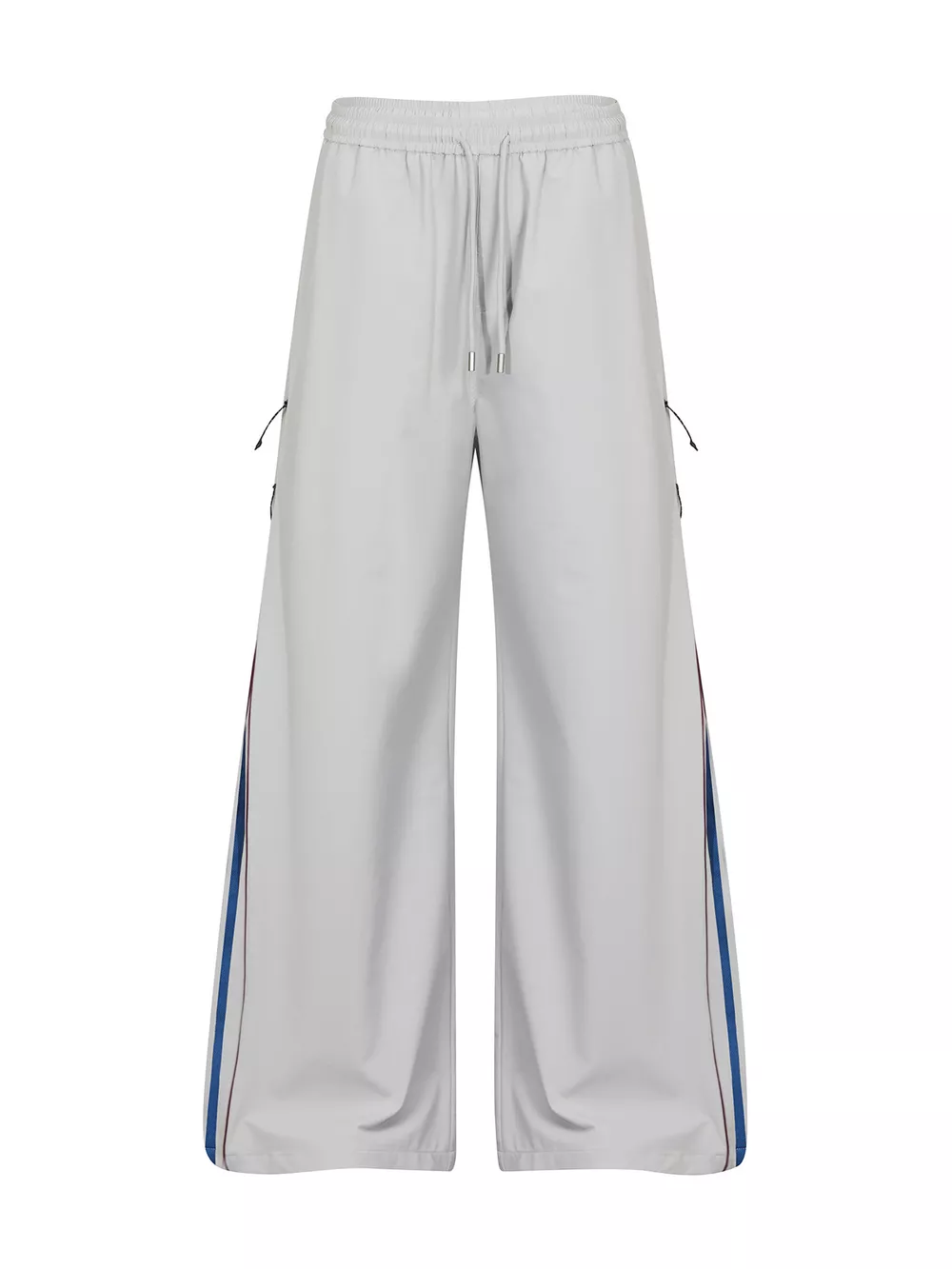 Men's High-Waisted Wide-Leg Pants with Side Stripe Detail, image 2