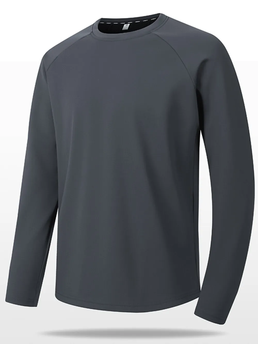 Men's Plus Size Round Neck Raglan Sleeve T-Shirt, image 3