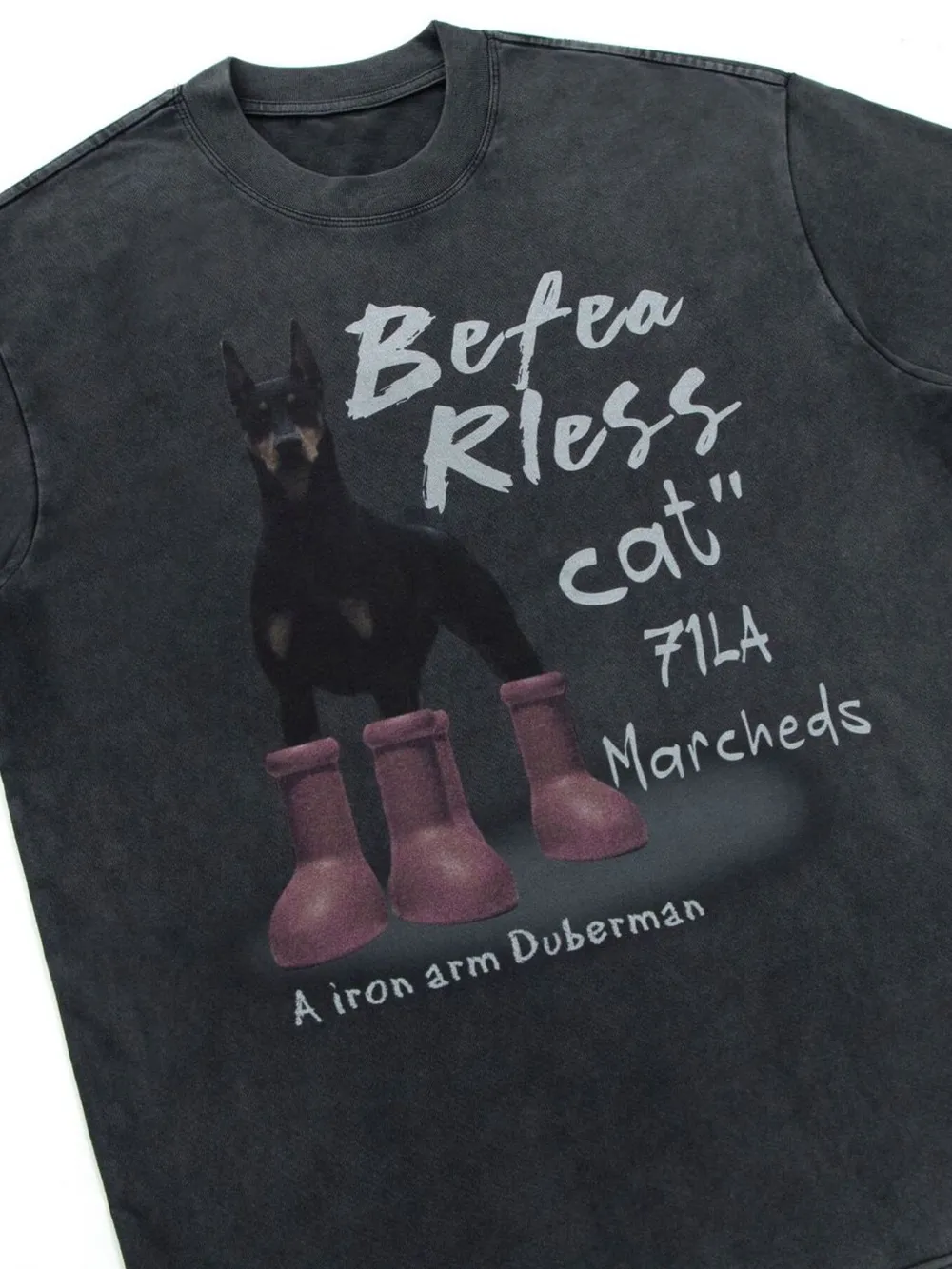 Men's Dog Short Sleeve Oversized T-Shirt, image 4