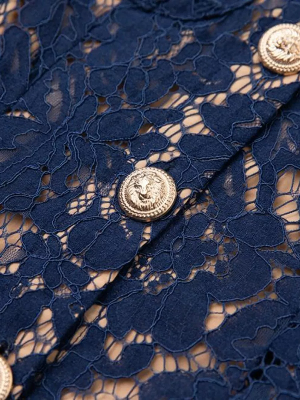 Lace Button-Down Midi Dress, image 11
