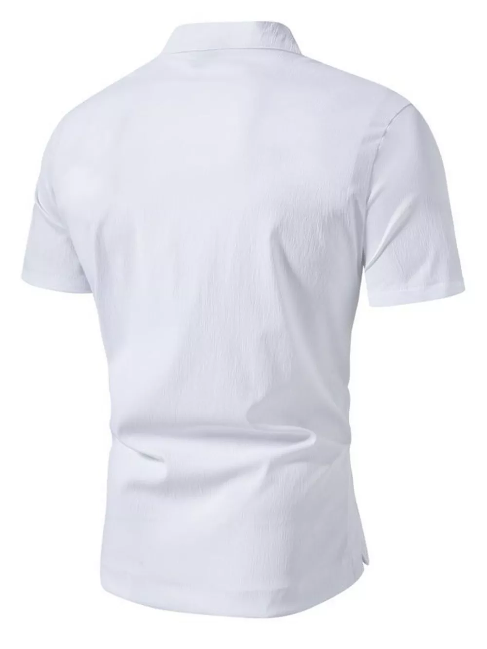 Men's Plus Size Button Detail Short Sleeve Shirt, image 13
