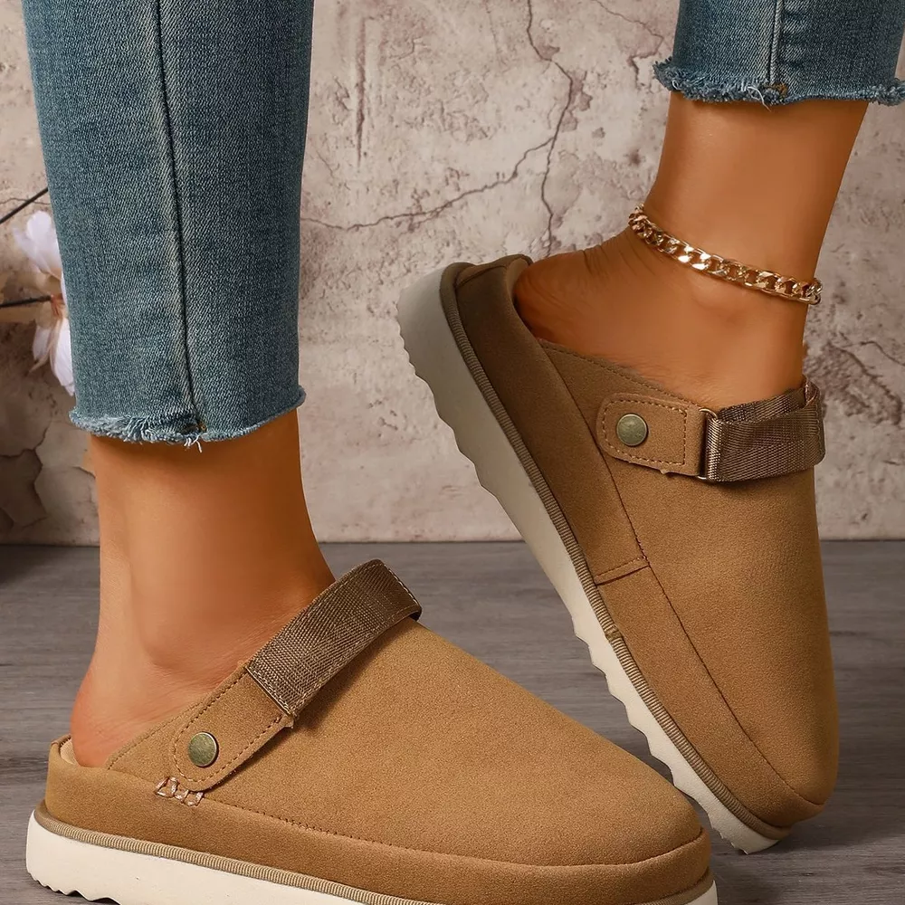 Round Toe Platform Slippers, image 10