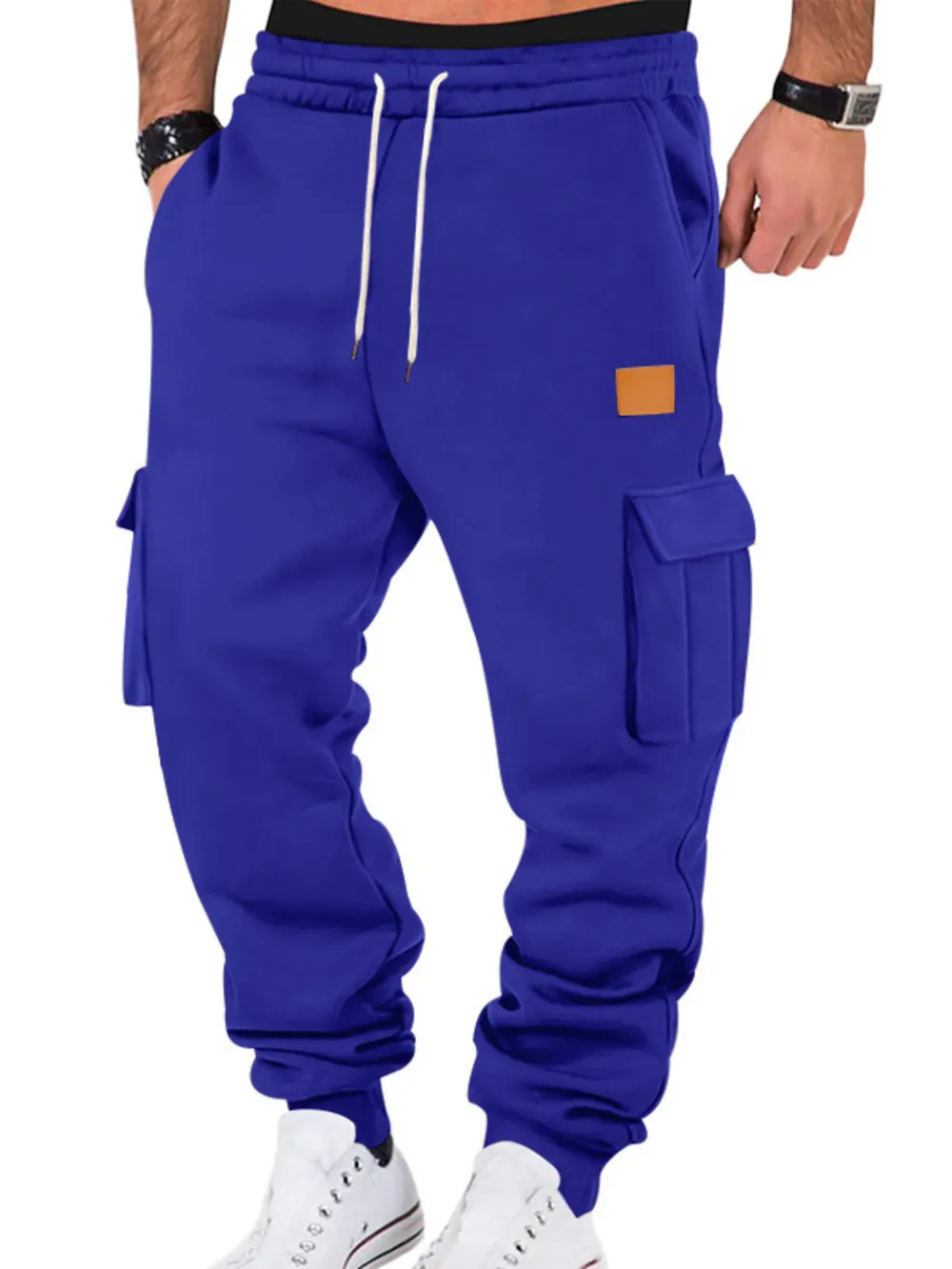 Men's Full Size Drawstring Cargo Jogger Pants Plus Size, image 9