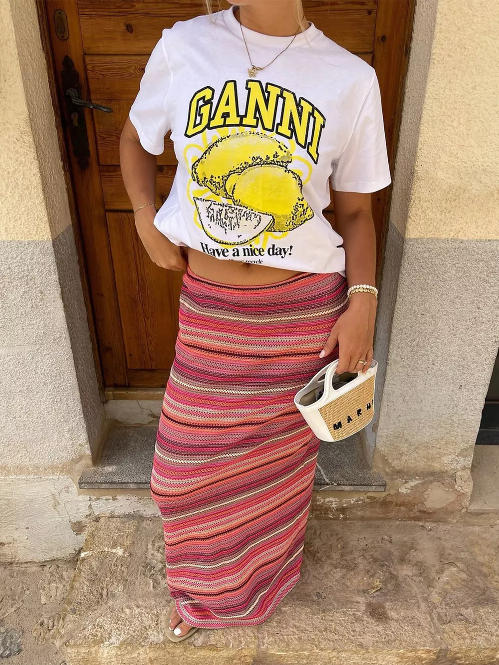 Striped Maxi Skirt, image 5