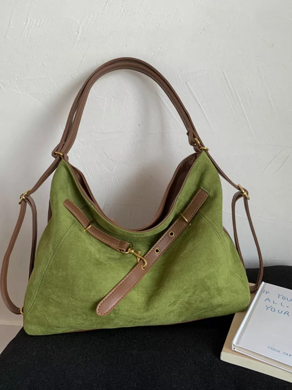 Adjustable Strap Handbag with Charm, image 6