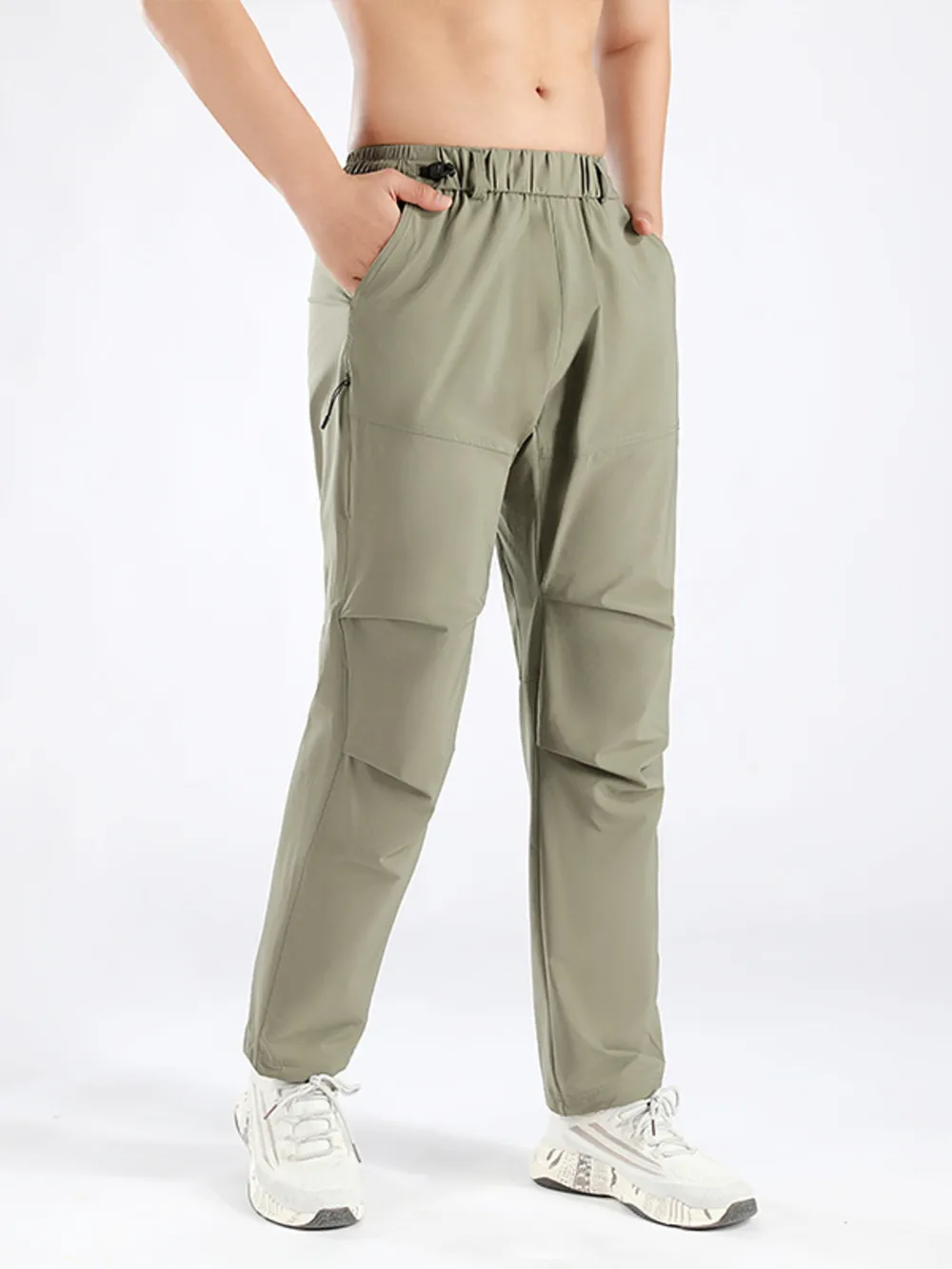 Men's Plus Size Elastic Waist Pants, image 2