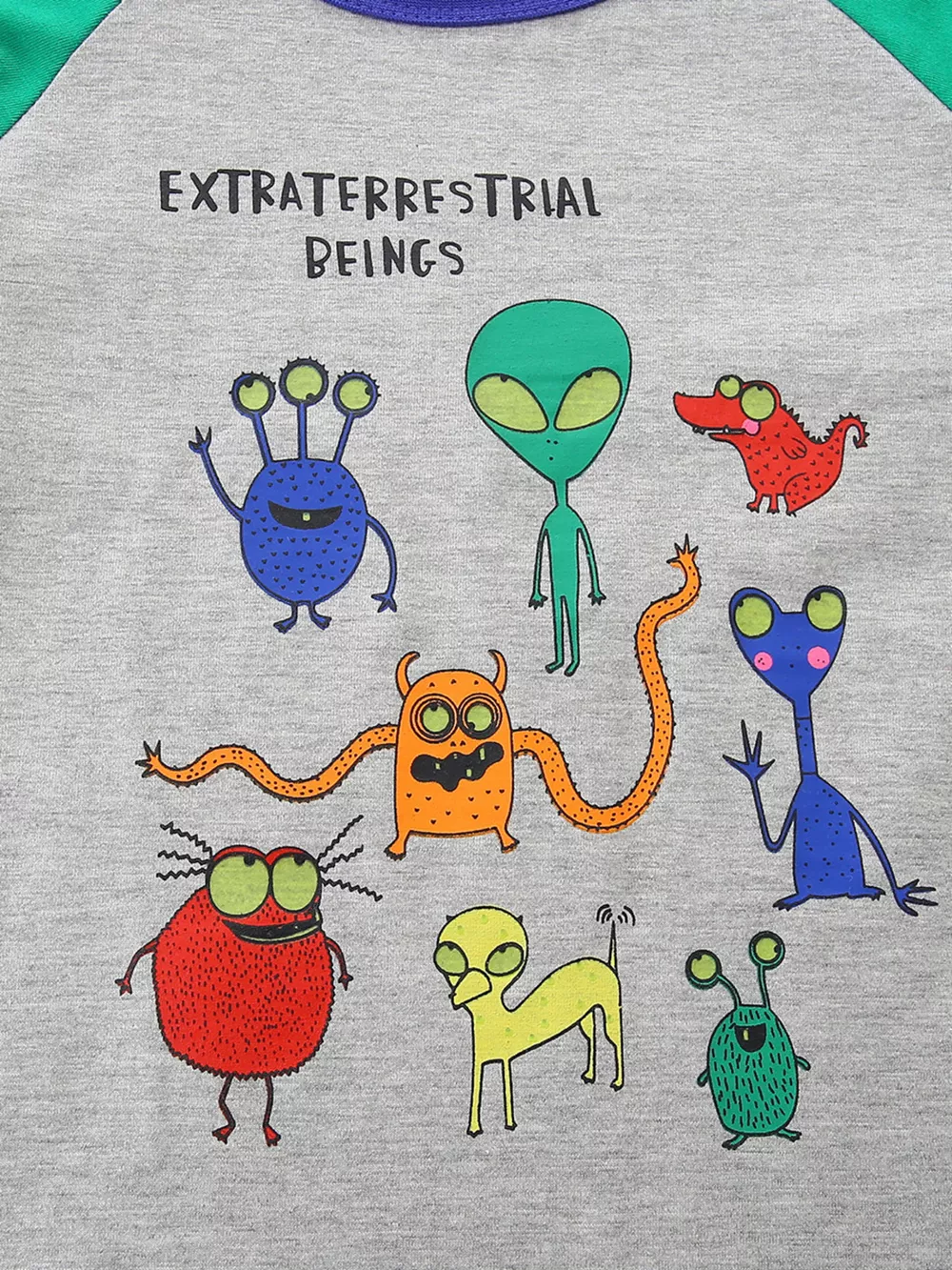 Children's "Extraterrestrial Beings" Graphic Long Sleeve T-Shirt, image 3