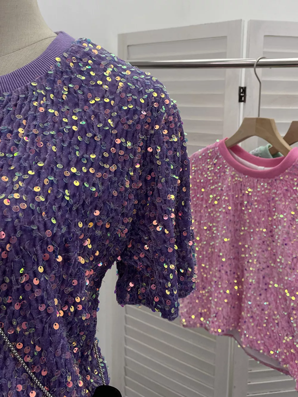 Sequin Short Sleeve T-Shirt, image 14