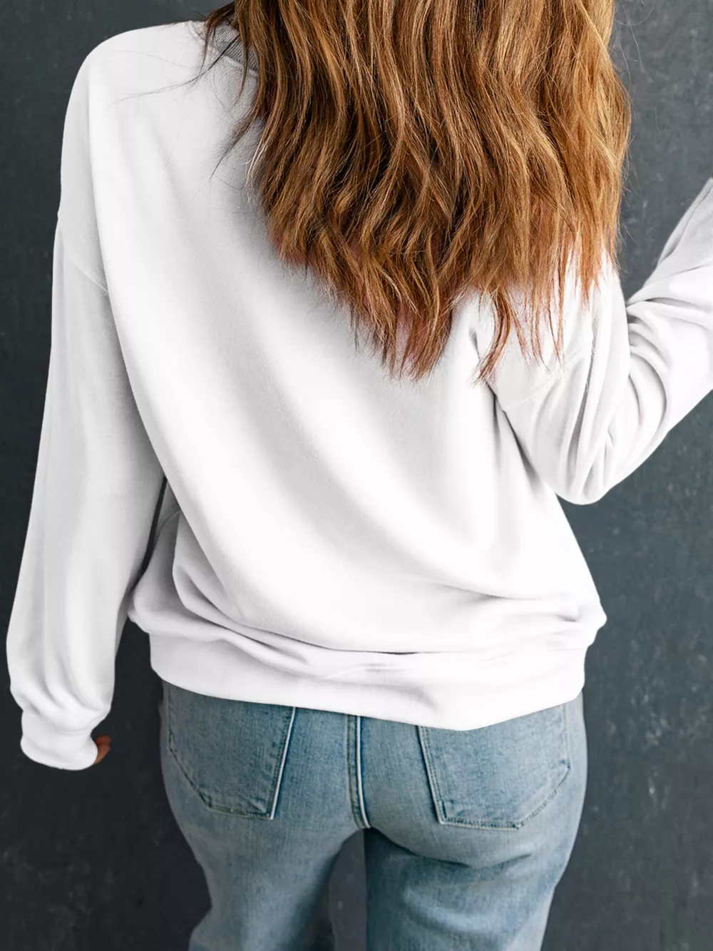 MERRY Bow Christmas Graphic Sweatshirt, image 3