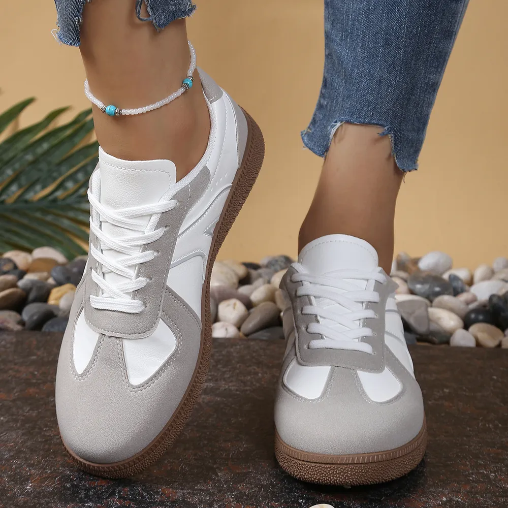 Lace Up Round Toe Sneakers, image 8